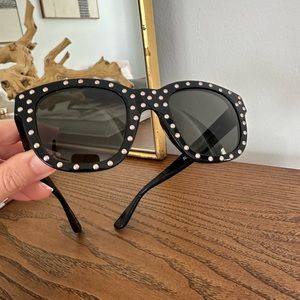 Yves Saint Laurent Sunglasses Surf Stud Studded Black Smoke